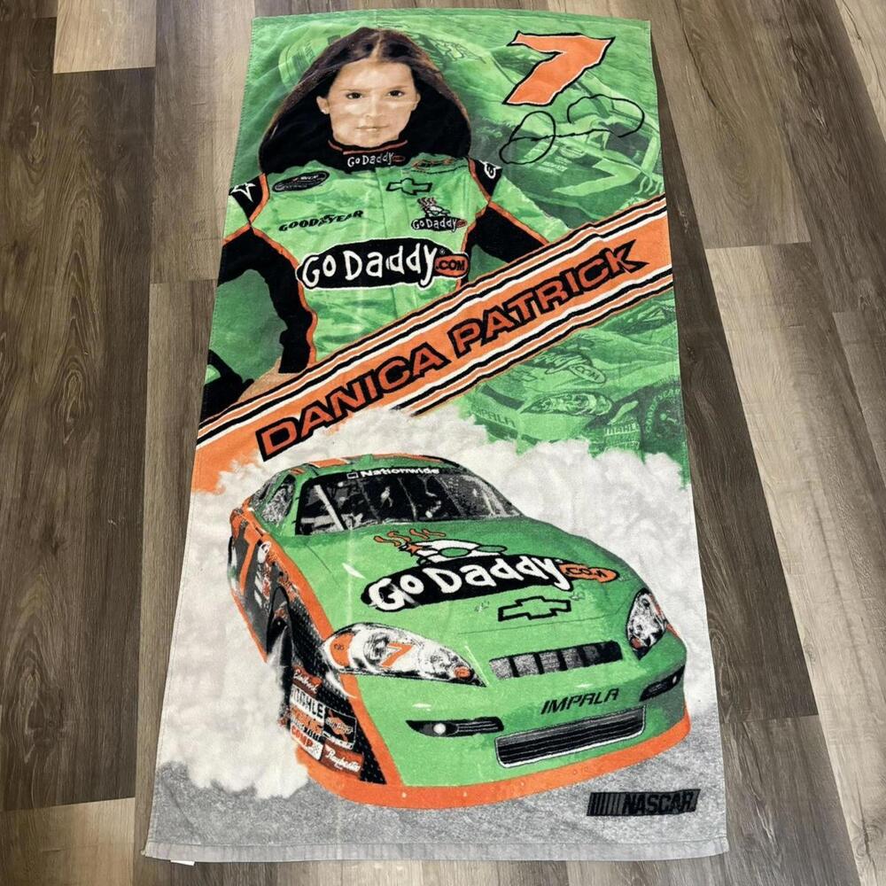 Danica Patrick go daddy nascar beach towel OS